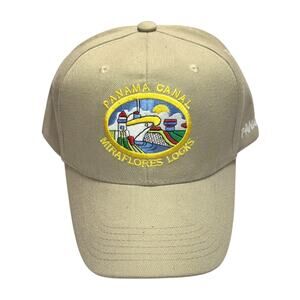 Panama Canal Miraflores Locks Souvenir Baseball Cap Adjustable Hat